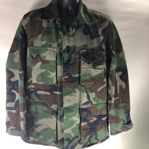 US Army Jacket - Camo - Temperate - Med Long